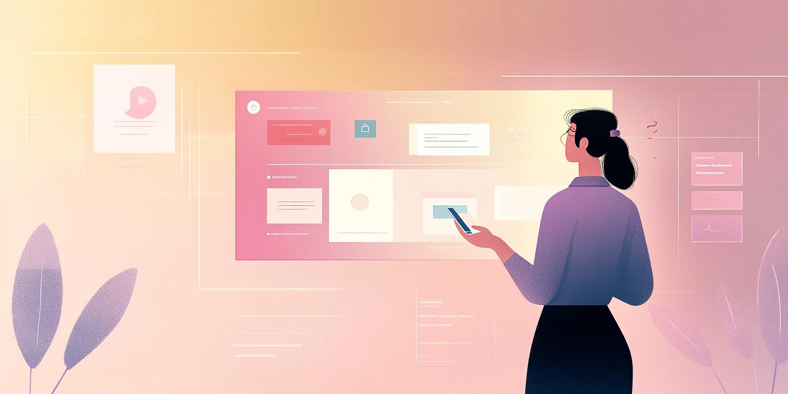 Illustration of a person holding a phone while looking at a glowing digital screen (Midjourney, 2025).